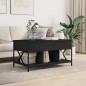 vidaXL Couchtisch Schwarz 100x55x50 cm Holzwerkstoff und Metall vidaXL Couchtisch Schwarz 100x55x50 cm Holzwerkstoff und Metall