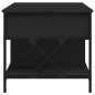 vidaXL Couchtisch Schwarz 100x55x50 cm Holzwerkstoff und Metall vidaXL Couchtisch Schwarz 100x55x50 cm Holzwerkstoff und Metall
