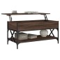 vidaXL Couchtisch Braun Eichen-Optik 100x50x50 cm Holzwerkstoff Metall vidaXL Couchtisch Braun Eichen-Optik 100x50x50 cm Holzwerkstoff Metall