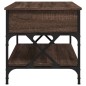 vidaXL Couchtisch Braun Eichen-Optik 100x50x50 cm Holzwerkstoff Metall vidaXL Couchtisch Braun Eichen-Optik 100x50x50 cm Holzwerkstoff Metall