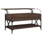 vidaXL Couchtisch Braun Eichen-Optik 100x50x50 cm Holzwerkstoff Metall vidaXL Couchtisch Braun Eichen-Optik 100x50x50 cm Holzwerkstoff Metall