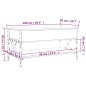 vidaXL Couchtisch Braun Eichen-Optik 100x50x50 cm Holzwerkstoff Metall vidaXL Couchtisch Braun Eichen-Optik 100x50x50 cm Holzwerkstoff Metall
