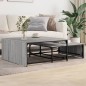 vidaXL Satztische 2 Stk. Grau Sonoma Holzwerkstoff und Metall vidaXL Satztische 2 Stk. Grau Sonoma Holzwerkstoff und Metall