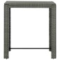 vidaXL 7-tlg. Gartenbar-Set mit Kissen Poly Rattan Grau vidaXL 7-tlg. Gartenbar-Set mit Kissen Poly Rattan Grau