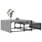 vidaXL Satztische 2 Stk. Grau Sonoma Holzwerkstoff und Metall vidaXL Satztische 2 Stk. Grau Sonoma Holzwerkstoff und Metall