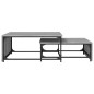 vidaXL Satztische 2 Stk. Grau Sonoma Holzwerkstoff und Metall vidaXL Satztische 2 Stk. Grau Sonoma Holzwerkstoff und Metall