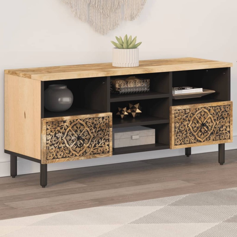 vidaXL TV-Schrank 100x33x46 cm Massivholz Mango vidaXL TV-Schrank 100x33x46 cm Massivholz Mango