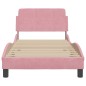 vidaXL Bettgestell mit Kopfteil Rosa 80x200 cm Samt vidaXL Bettgestell mit Kopfteil Rosa 80x200 cm Samt