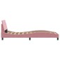 vidaXL Bettgestell mit Kopfteil Rosa 80x200 cm Samt vidaXL Bettgestell mit Kopfteil Rosa 80x200 cm Samt