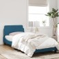 vidaXL Bettgestell mit Kopfteil Blau 90x190 cm Samt vidaXL Bettgestell mit Kopfteil Blau 90x190 cm Samt