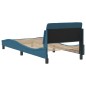vidaXL Bettgestell mit Kopfteil Blau 90x190 cm Samt vidaXL Bettgestell mit Kopfteil Blau 90x190 cm Samt