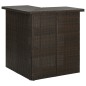 4-tlg. Gartenbar-Set mit Kissen Poly Rattan Braun 4-tlg. Gartenbar-Set mit Kissen Poly Rattan Braun