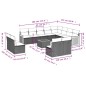 vidaXL 13-tlg. Garten-Sofagarnitur mit Kissen Schwarz Poly Rattan vidaXL 13-tlg. Garten-Sofagarnitur mit Kissen Schwarz Poly Rattan
