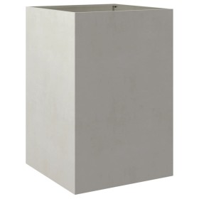 vidaXL Pflanzkübel Silbern 52x48x75 cm Edelstahl