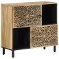 vidaXL Beistellschrank 80x33x75 cm Massivholz Mango vidaXL Beistellschrank 80x33x75 cm Massivholz Mango