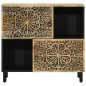 vidaXL Beistellschrank 80x33x75 cm Massivholz Mango vidaXL Beistellschrank 80x33x75 cm Massivholz Mango
