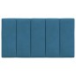 vidaXL Kopfteil-Kissen Blau 90 cm Samt
