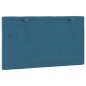 vidaXL Kopfteil-Kissen Blau 90 cm Samt