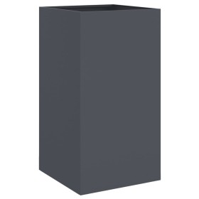 vidaXL Pflanzkübel Anthrazit 42x38x75 cm Kaltgewalzter Stahl