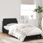 vidaXL Bettgestell mit Kopfteil Schwarz 90x190 cm Samt