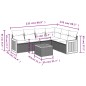 vidaXL 7-tlg. Garten-Sofagarnitur mit Kissen Beige Poly Rattan vidaXL 7-tlg. Garten-Sofagarnitur mit Kissen Beige Poly Rattan