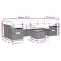 vidaXL 8-tlg. Garten-Sofagarnitur mit Kissen Beige Poly Rattan vidaXL 8-tlg. Garten-Sofagarnitur mit Kissen Beige Poly Rattan