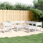 vidaXL 8-tlg. Garten-Lounge-Set Weiß Massivholz Kiefer vidaXL 8-tlg. Garten-Lounge-Set Weiß Massivholz Kiefer