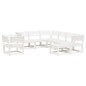 vidaXL 8-tlg. Garten-Lounge-Set Weiß Massivholz Kiefer vidaXL 8-tlg. Garten-Lounge-Set Weiß Massivholz Kiefer