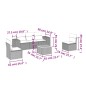 vidaXL 6-tlg. Garten-Sofagarnitur mit Kissen Schwarz Poly Rattan vidaXL 6-tlg. Garten-Sofagarnitur mit Kissen Schwarz Poly Rattan