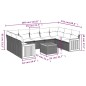 vidaXL 10-tlg. Garten-Sofagarnitur mit Kissen Schwarz Poly Rattan vidaXL 10-tlg. Garten-Sofagarnitur mit Kissen Schwarz Poly Rattan