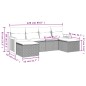 vidaXL 6-tlg. Garten-Sofagarnitur mit Kissen Schwarz Poly Rattan vidaXL 6-tlg. Garten-Sofagarnitur mit Kissen Schwarz Poly Rattan