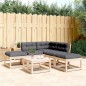 vidaXL 5-tlg. Garten-Sofagarnitur mit Kissen Massivholz Kiefer vidaXL 5-tlg. Garten-Sofagarnitur mit Kissen Massivholz Kiefer