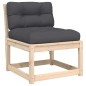 vidaXL 5-tlg. Garten-Sofagarnitur mit Kissen Massivholz Kiefer vidaXL 5-tlg. Garten-Sofagarnitur mit Kissen Massivholz Kiefer