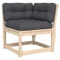 vidaXL 5-tlg. Garten-Sofagarnitur mit Kissen Massivholz Kiefer vidaXL 5-tlg. Garten-Sofagarnitur mit Kissen Massivholz Kiefer
