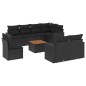 vidaXL 9-tlg. Garten-Sofagarnitur mit Kissen Schwarz Poly Rattan vidaXL 9-tlg. Garten-Sofagarnitur mit Kissen Schwarz Poly Rattan