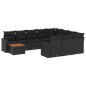 vidaXL 11-tlg. Garten-Sofagarnitur mit Kissen Schwarz Poly Rattan vidaXL 11-tlg. Garten-Sofagarnitur mit Kissen Schwarz Poly Rattan