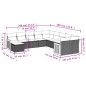 vidaXL 11-tlg. Garten-Sofagarnitur mit Kissen Grau Poly Rattan vidaXL 11-tlg. Garten-Sofagarnitur mit Kissen Grau Poly Rattan