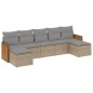 vidaXL 7-tlg. Garten-Sofagarnitur mit Kissen Beige Poly Rattan vidaXL 7-tlg. Garten-Sofagarnitur mit Kissen Beige Poly Rattan