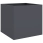 vidaXL Pflanzkübel 2 Stk. Anthrazit 49x47x46 cm Kaltgewalzter Stahl vidaXL Pflanzkübel 2 Stk. Anthrazit 49x47x46 cm Kaltgewalzter Stahl