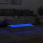 vidaXL Couchtisch mit LED-Leuchten Betongrau 90x50x40 cm vidaXL Couchtisch mit LED-Leuchten Betongrau 90x50x40 cm