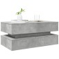 vidaXL Couchtisch mit LED-Leuchten Betongrau 90x50x40 cm vidaXL Couchtisch mit LED-Leuchten Betongrau 90x50x40 cm