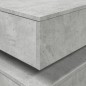 vidaXL Couchtisch mit LED-Leuchten Betongrau 90x50x40 cm vidaXL Couchtisch mit LED-Leuchten Betongrau 90x50x40 cm