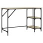 vidaXL Schreibtisch Sonoma-Eiche 120x50x75 cm Metall Holzwerkstoff vidaXL Schreibtisch Sonoma-Eiche 120x50x75 cm Metall Holzwerkstoff