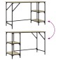 vidaXL Schreibtisch Sonoma-Eiche 120x50x75 cm Metall Holzwerkstoff vidaXL Schreibtisch Sonoma-Eiche 120x50x75 cm Metall Holzwerkstoff