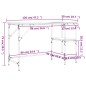 vidaXL Schreibtisch Sonoma-Eiche 120x50x75 cm Metall Holzwerkstoff vidaXL Schreibtisch Sonoma-Eiche 120x50x75 cm Metall Holzwerkstoff