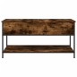 vidaXL Couchtisch Räuchereiche 100x50x50 cm Holzwerkstoff und Metall vidaXL Couchtisch Räuchereiche 100x50x50 cm Holzwerkstoff und Metall