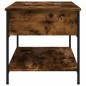 vidaXL Couchtisch Räuchereiche 100x50x50 cm Holzwerkstoff und Metall vidaXL Couchtisch Räuchereiche 100x50x50 cm Holzwerkstoff und Metall