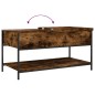 vidaXL Couchtisch Räuchereiche 100x50x50 cm Holzwerkstoff und Metall vidaXL Couchtisch Räuchereiche 100x50x50 cm Holzwerkstoff und Metall