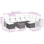 vidaXL 10-tlg. Garten-Sofagarnitur mit Kissen Grau Poly Rattan vidaXL 10-tlg. Garten-Sofagarnitur mit Kissen Grau Poly Rattan