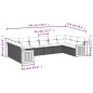 vidaXL 10-tlg. Garten-Sofagarnitur mit Kissen Beige Poly Rattan vidaXL 10-tlg. Garten-Sofagarnitur mit Kissen Beige Poly Rattan